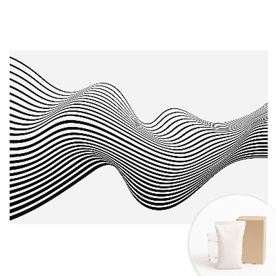 Fototapeta vlnité čáry minimalismus energie na netkané textilii