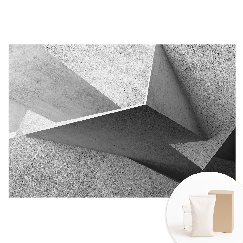 Fototapeta na vliesu Surové prostorové formy v minimalistickém stylu