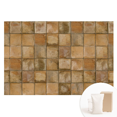 Fototapeta na netkané textilii Čtvercové dlaždice v teplých barvách