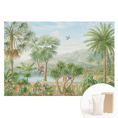 Netkaná tapeta Tropický výhled na oázu přírody