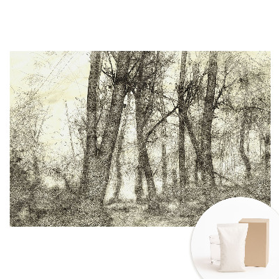 Netkaná fotografická tapeta Atmosférická krajina lesa