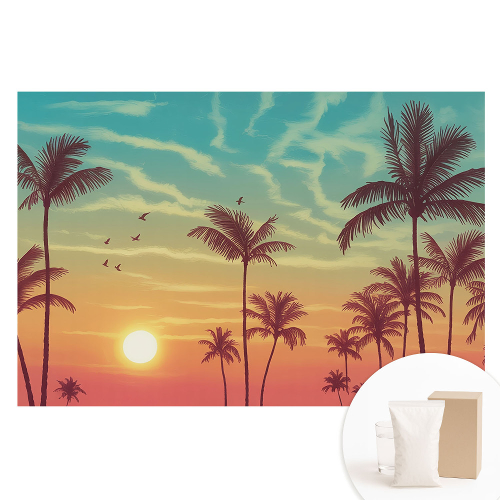Fotografická tapeta na netkané textilii Palmy na západním pobřeží, mír