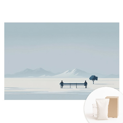 Fototapeta na netkané textilii Mír na lavičce pod stromem