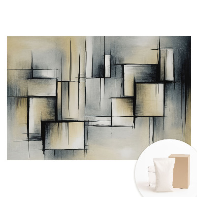 Fototapeta Moderní geometrie v odstínech šedé na netkané textilii