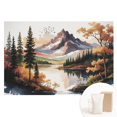 Netkaná fotografická tapeta Podzimní horské panorama