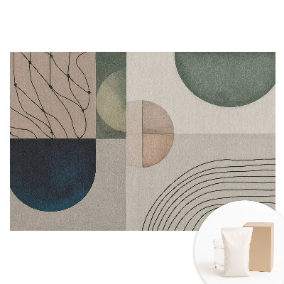 Netkaná fotografická tapeta s moderní geometrickou abstrakcí