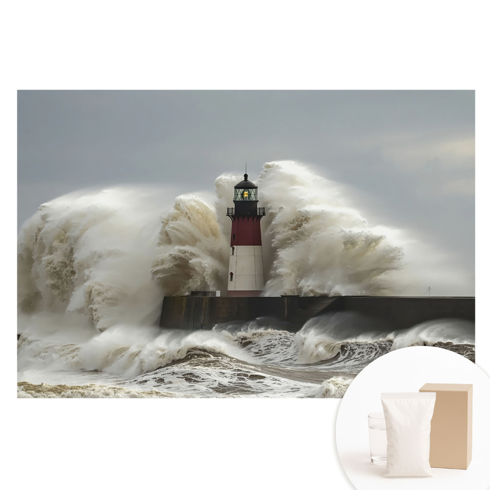 Fototapeta na netkané textilii Bouřlivý maják