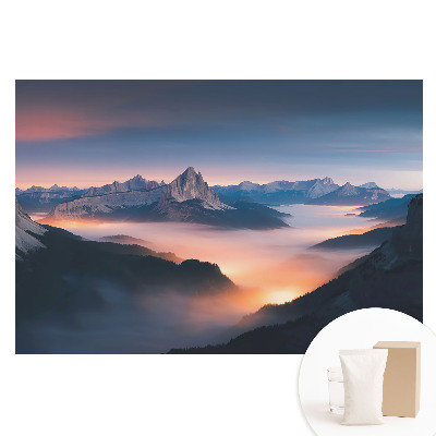 Netkaná tapeta s potiskem Kouzlo horské krajiny