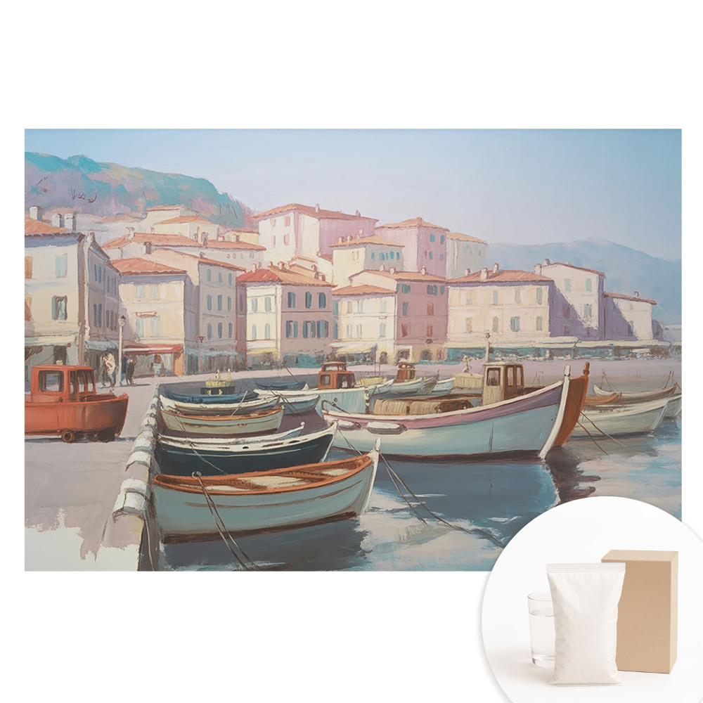 Fotografická tapeta na netkané textilii Klasický přístav, klid, symetrie