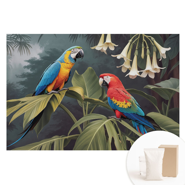 Fototapeta na netkané textilii Tropické papoušky, exotické barvy