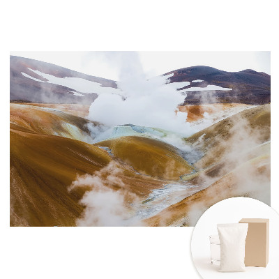 Velká fototapeta na zeď Barevné kopce příroda mlha