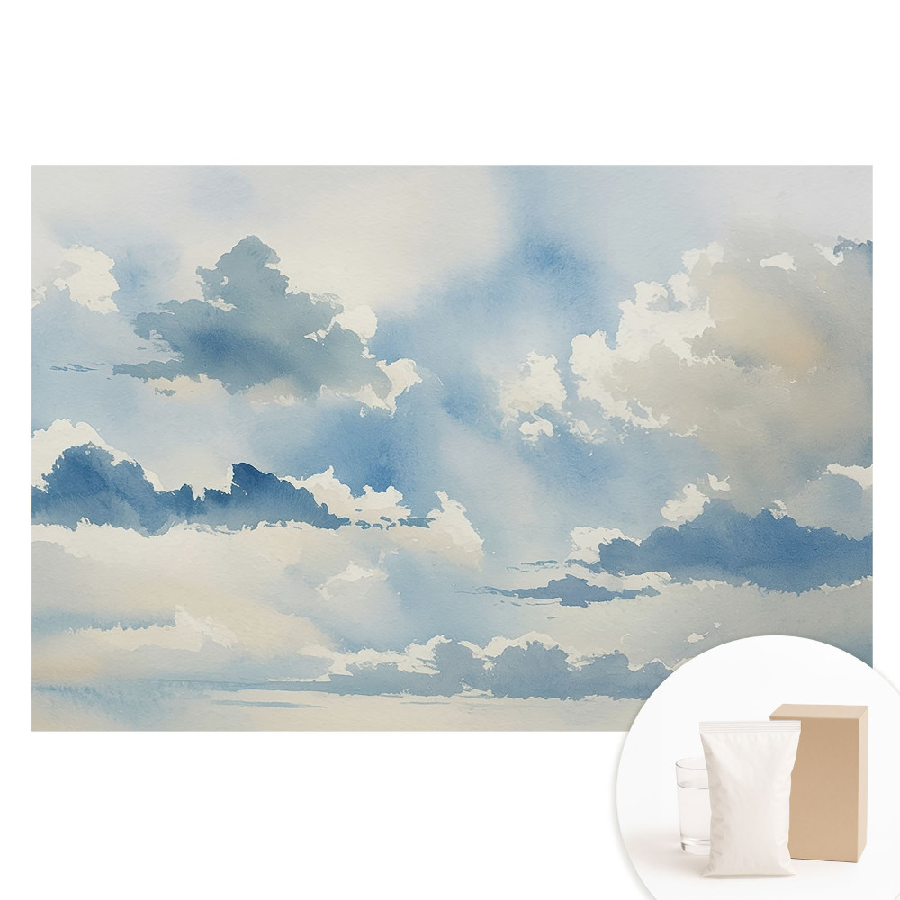 Fototapeta s potiskem na netkané textilii Malířská harmonie mraků