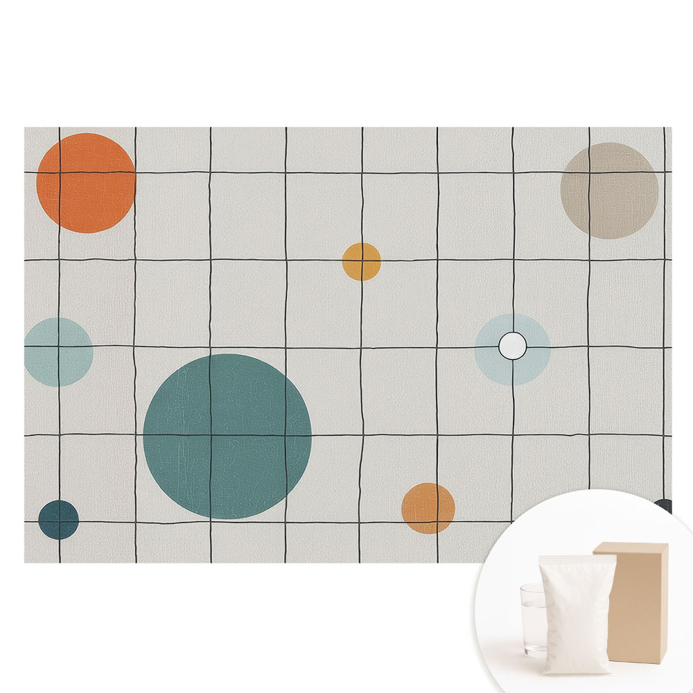 Netkaná tapeta s potiskem Moderní geometrická kompozice