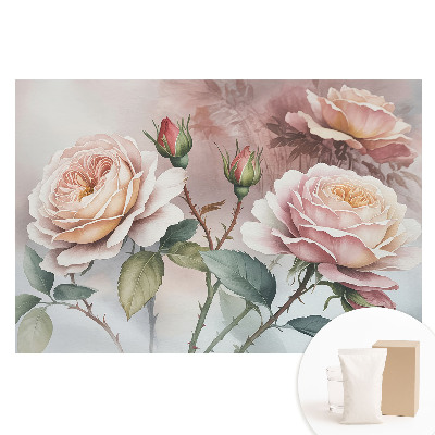 Netkaná fotografická tapeta Romantické květiny klasická elegance jemnost