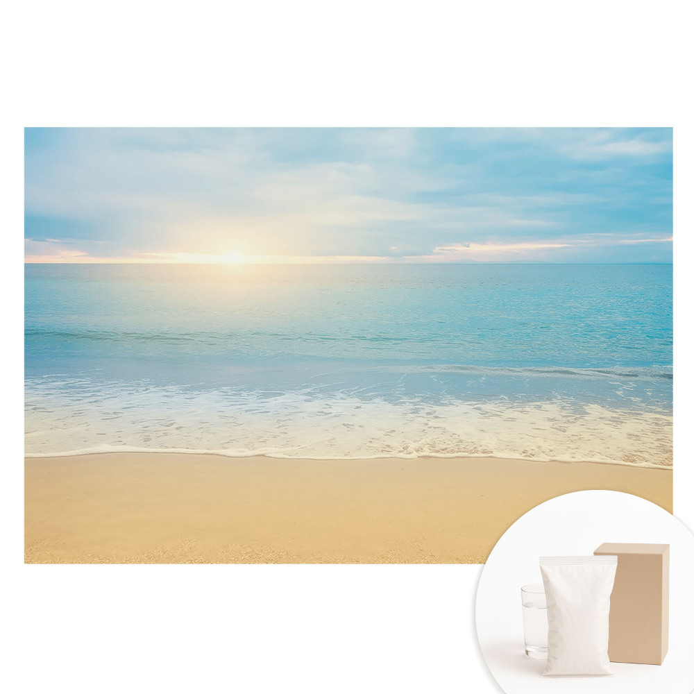 Velká fototapeta na zeď Slunečné ranní plážové moře harmonie