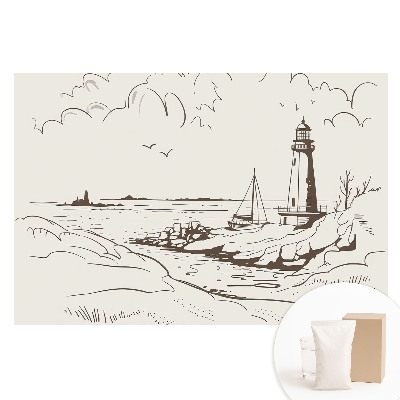 Netkaná tapeta Maják u moře