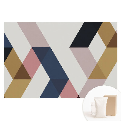 Fototapeta na vliesu s geometrickými obrazci v jemných pastelových barvách