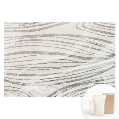 Netkaná tapeta s abstraktním motivem vln