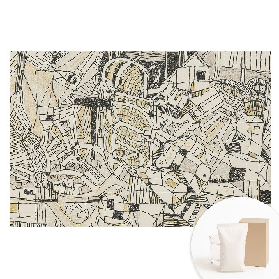 Velká fototapeta na zeď Abstraktní geometrické kompozice