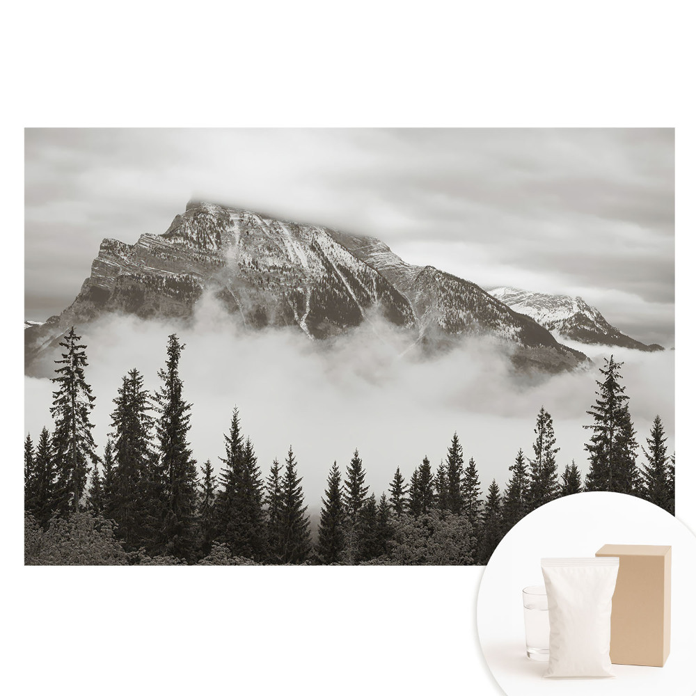 Fototapeta na netkané textilii Horská krajina obklopená mlhou