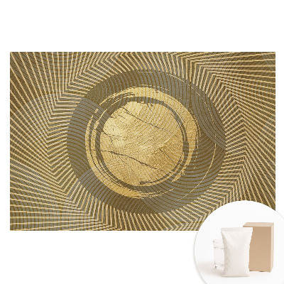 Velká fototapeta na zeď Geometrická abstrakce v odstínech žluté