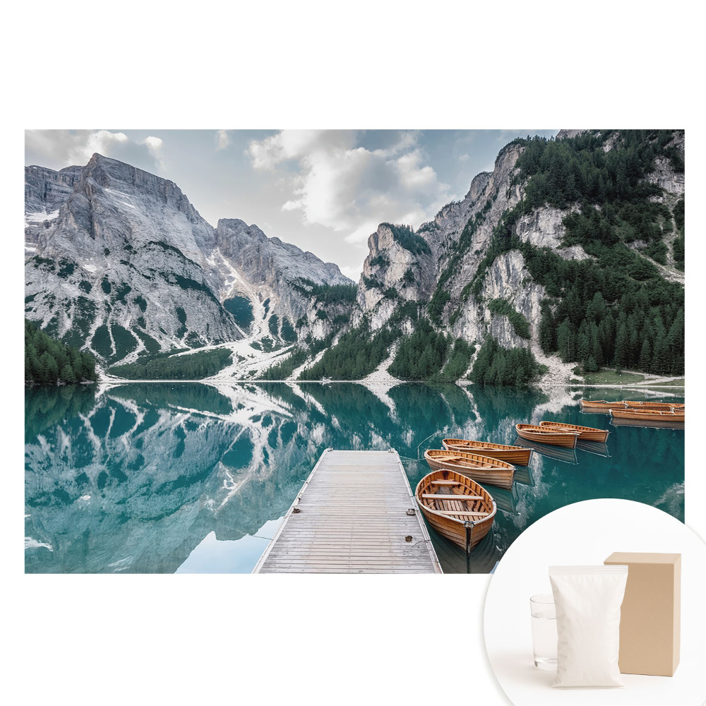 Velká fototapeta na zeď Relaxace u horského jezera