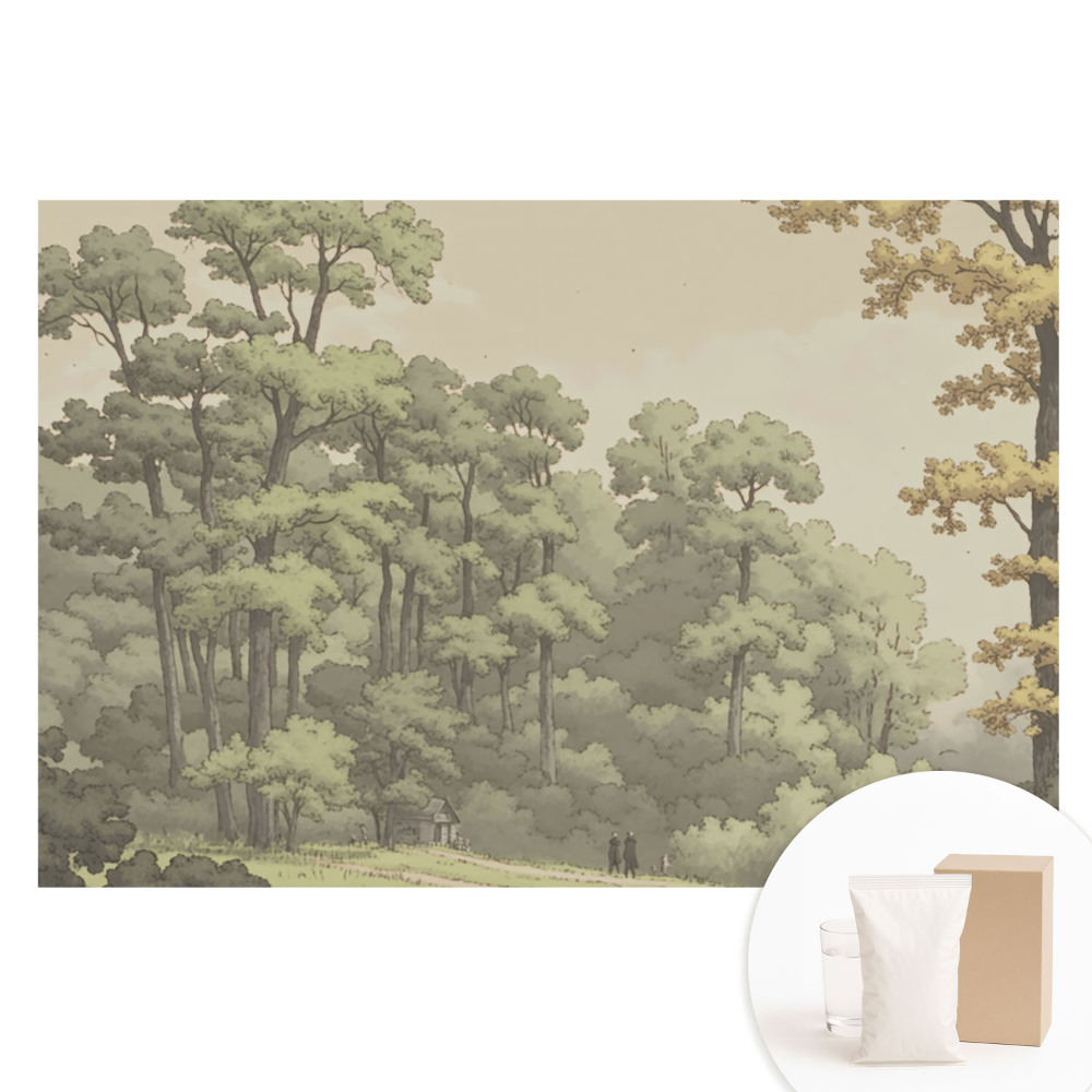 Velká fototapeta na zeď Klidná zalesněná krajina