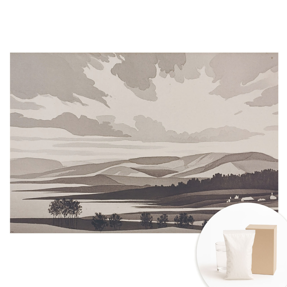 Netkaná tapeta s potiskem Horská krajina, klidná harmonie přírody