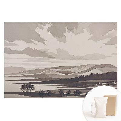 Netkaná tapeta s potiskem Horská krajina, klidná harmonie přírody