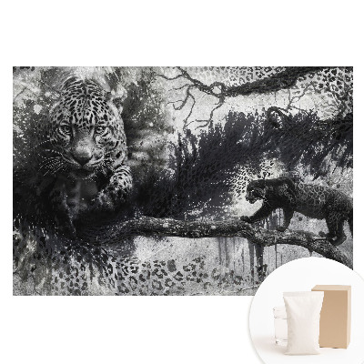 Netkaná tapeta Dynamika rozptylu uměleckých leopardů