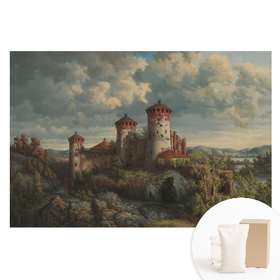 Fotografická tapeta na netkané textilii Hrad uprostřed přírody
