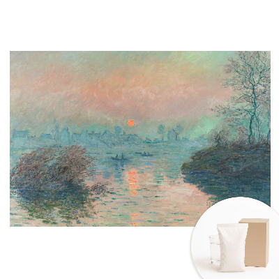 Netkaná fotografická tapeta Romantická krajina při západu slunce