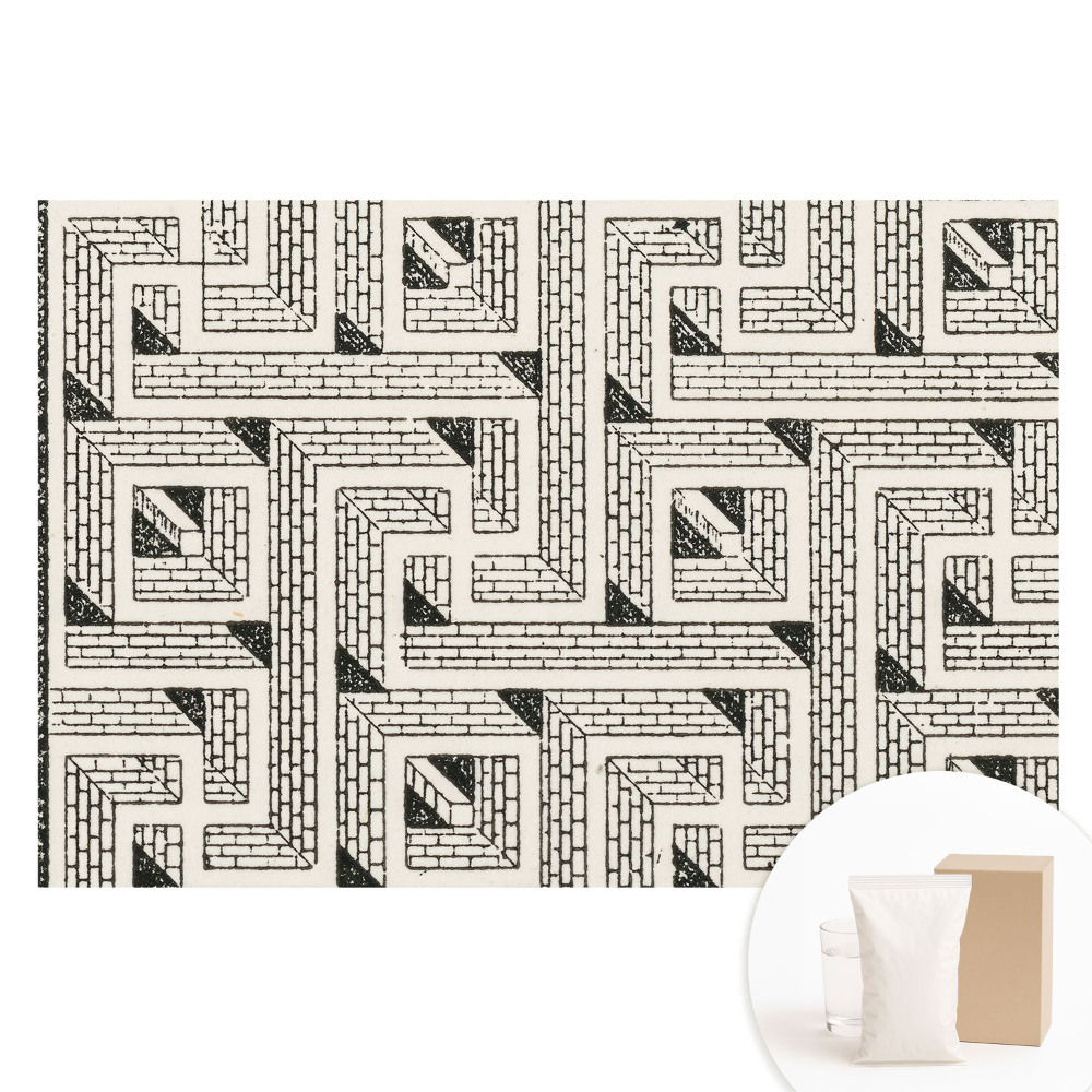 Fototapeta na netkané textilii Geometrické složení cihel v bludišti