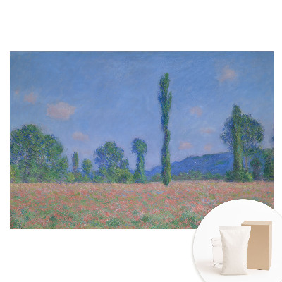 Netkaná tapeta Impresionistická krajina s topoly