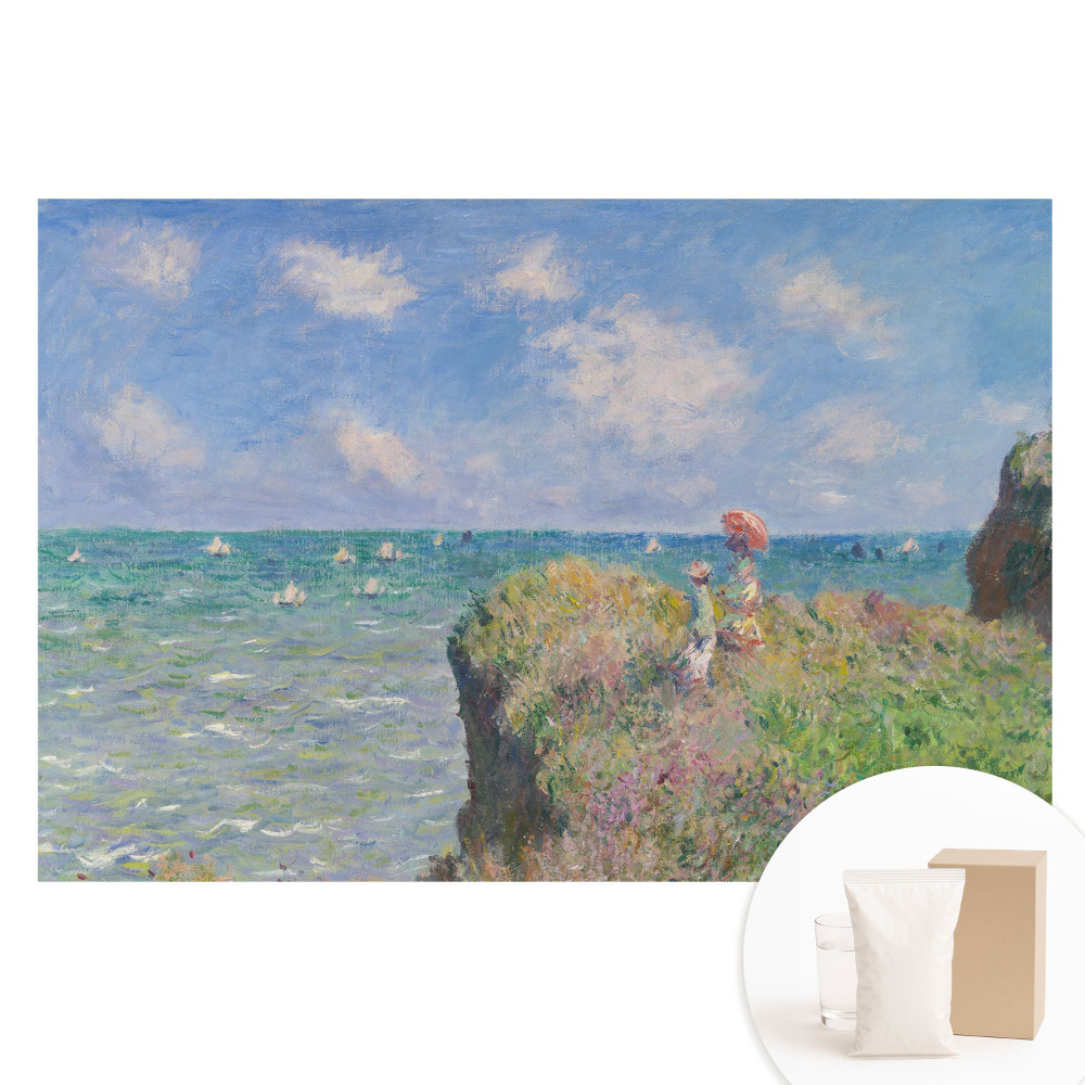 Fototapeta s potiskem na netkané textilii Impresionistická krajina útesů a moře