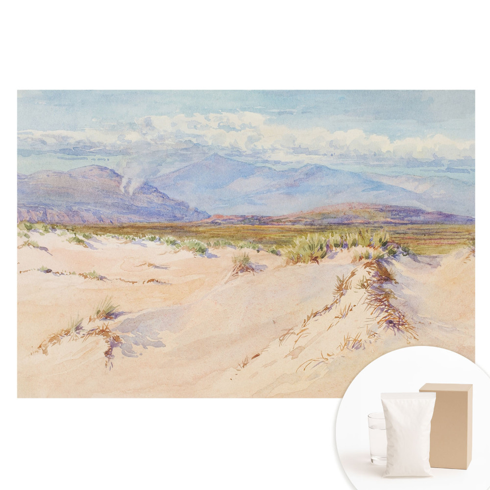 Fotografická tapeta na netkané textilii Pouštní krajina se vzdálenými horami
