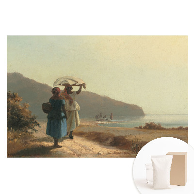 Netkaná tapeta Procházka po pláži