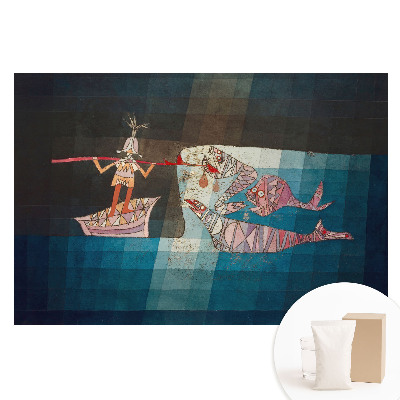 Netkaná tapeta s potiskem Abstraktní mořské motivy na lodi