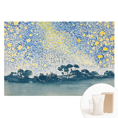 Velká fototapeta na zeď Modrožlutá obloha plná energie