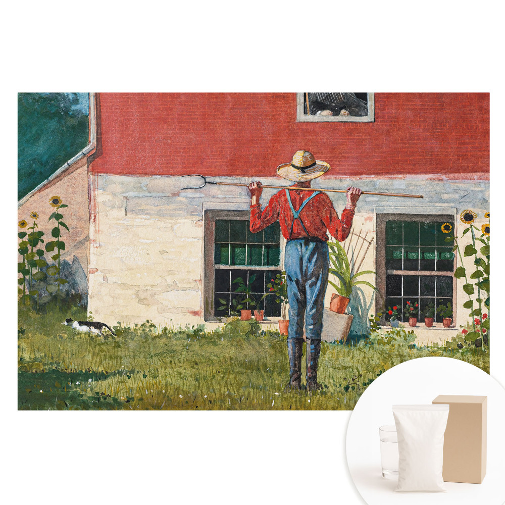 Fotografická tapeta na netkané textilii Rustikální idylka ve venkovské zahradě