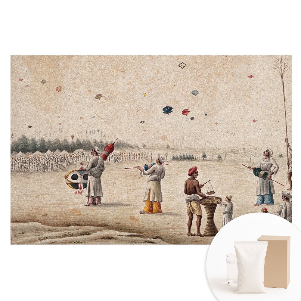 Netkaná tapeta Draci na historickém pozadí