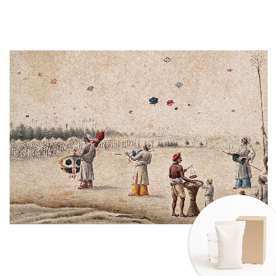 Netkaná tapeta Draci na historickém pozadí