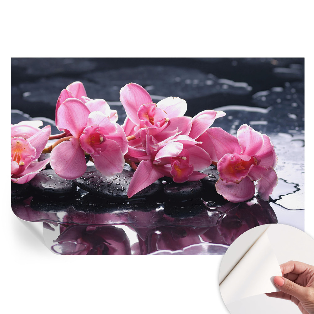 Samolepicí tapeta do obývacího pokoje Květinová elegance