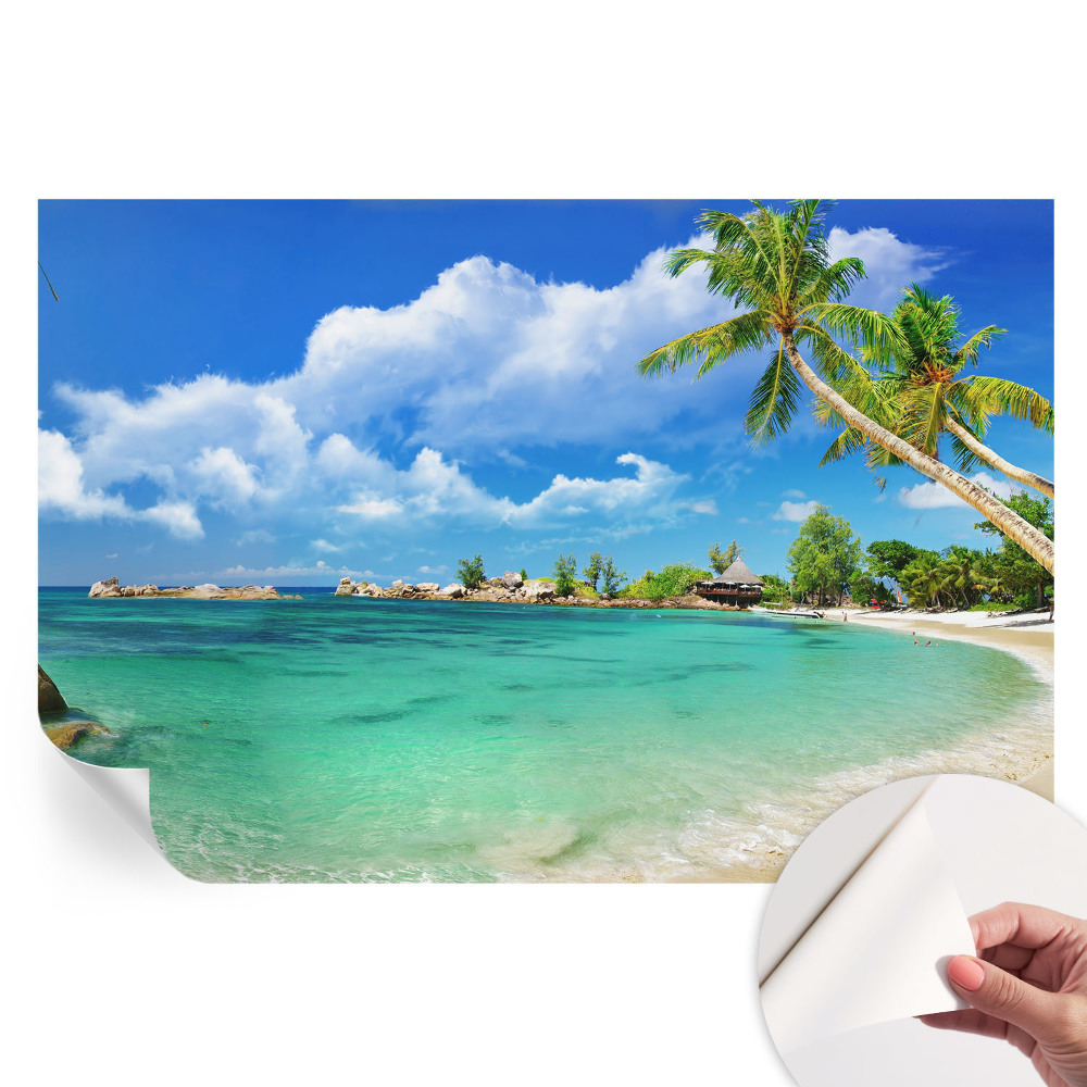 Samolepicí tapeta do obývacího pokoje Tropický ráj