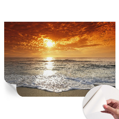 Samolepicí fototapeta na zeď Oceánské vlny