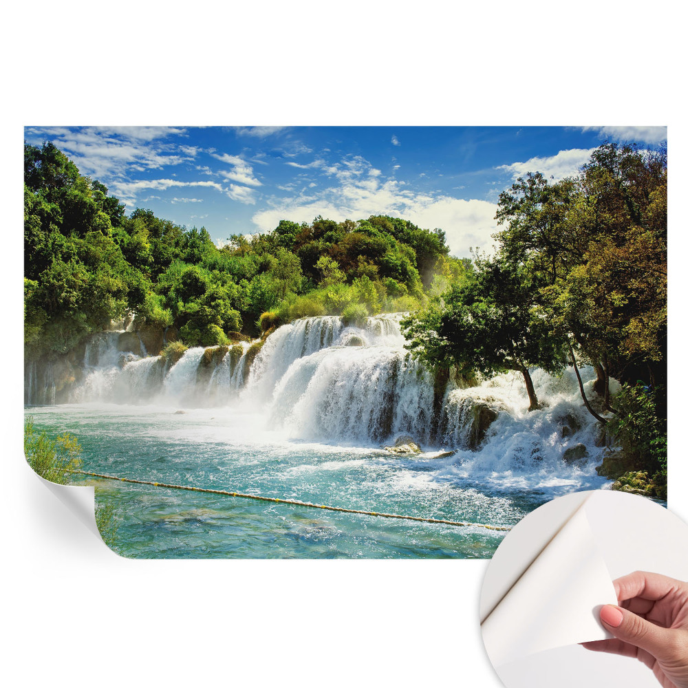 Samolepicí tapeta do obývacího pokoje Ohromující vodopád