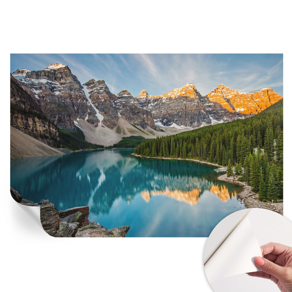 Moderní fototapeta do obývacího pokoje Odraz v horách