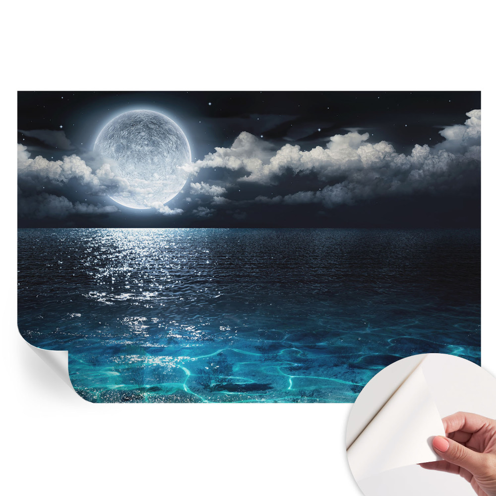 Samolepicí fototapeta do ložnice Noční moře