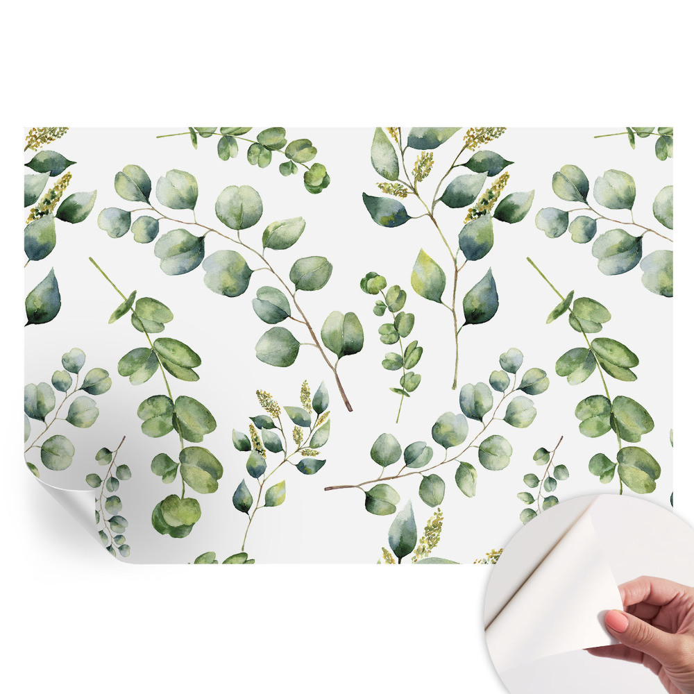 Samolepicí fototapeta do ložnice Zelené listy