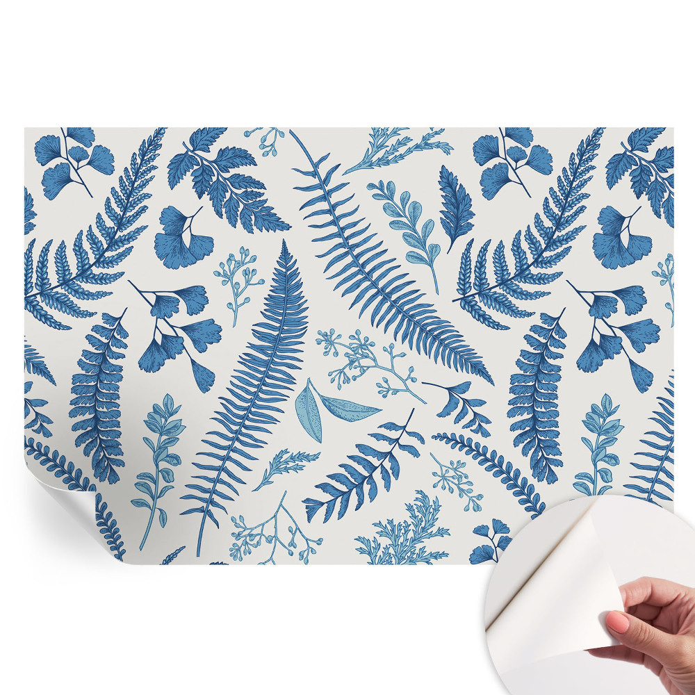 Samolepicí tapeta do obývacího pokoje Botanické vzory